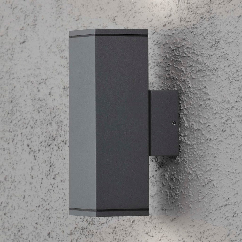 Konstsmide Applique Murale Monza Double Carrée Gris Foncé