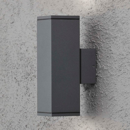 Konstsmide Applique Murale Monza Double Carrée Gris Foncé