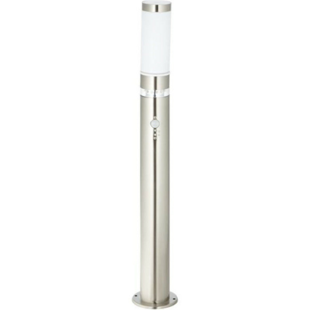 BRILLIANT Potelet Avec Détecteur Bole Couleur Acier Led Intégré