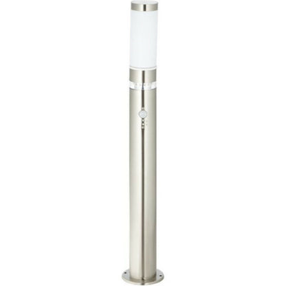 BRILLIANT Potelet Avec Détecteur Bole Couleur Acier Led Intégré