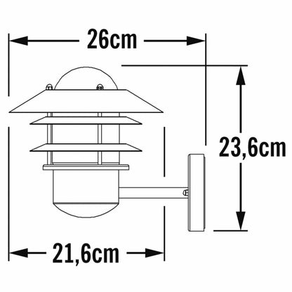 Konstsmide Applique Murale Modena Noir Peint