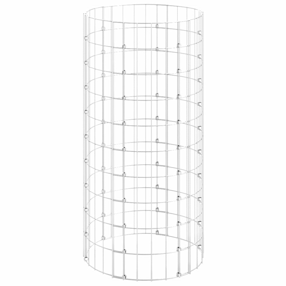 VIDAXL Composteur De Jardin ø50x100 Cm Acier Galvanisé