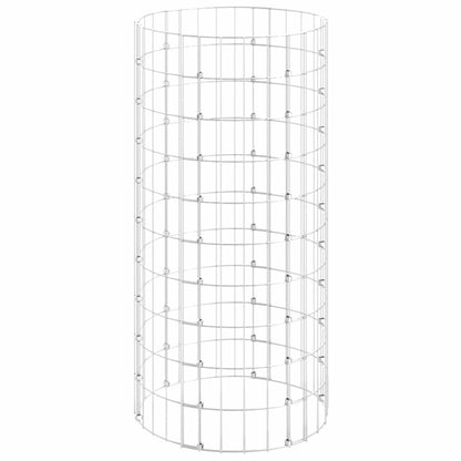 VIDAXL Composteur De Jardin ø50x100 Cm Acier Galvanisé