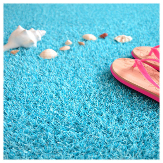  Gazon Synthétique Happy Party - Couleur Bleu - Classé Feu - 20mm - 2m X 9m