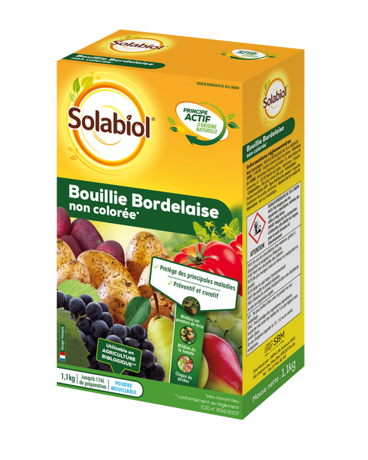Solabiol Sobou11n | Bouillie Bordelaise | Non Colorée | 1,1kg | Utilisable En A