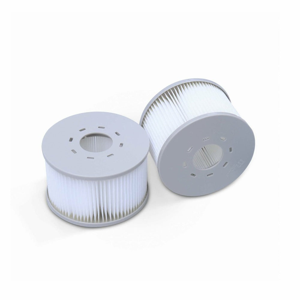  Spa Mspa Gonflable Rond – Glow 6 Gris - Spa Gonflable 6 Personnes Rond Avec Bande Led Intérieure. Système Anti-gel. Désinfection