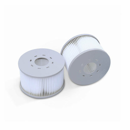  Spa Mspa Gonflable Rond – Glow 6 Gris - Spa Gonflable 6 Personnes Rond Avec Bande Led Intérieure. Système Anti-gel. Désinfection