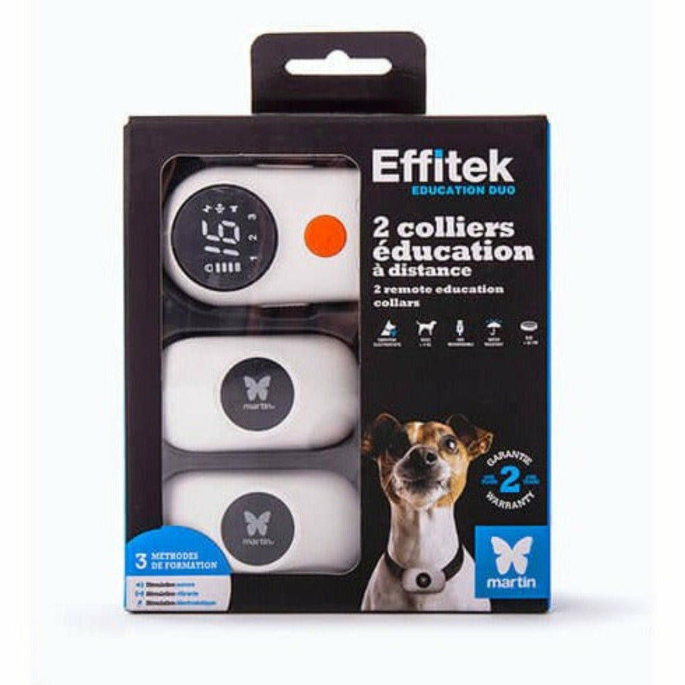 MARTIN SELLIER 2 Collier éducateur électronique électrostatique Pour 2 Chiens Avec Télécommande