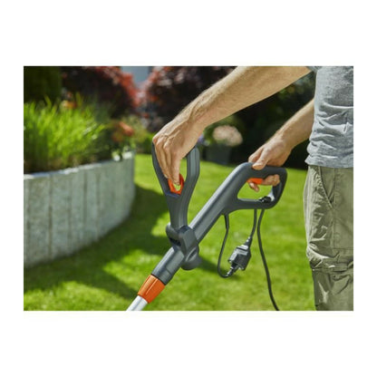 Gardena Coupe-bordures Easycut 450/25 – 450w – ø25cm – Fil Rotorcut – Manche Télescopique Inclinable – Etrier Protec