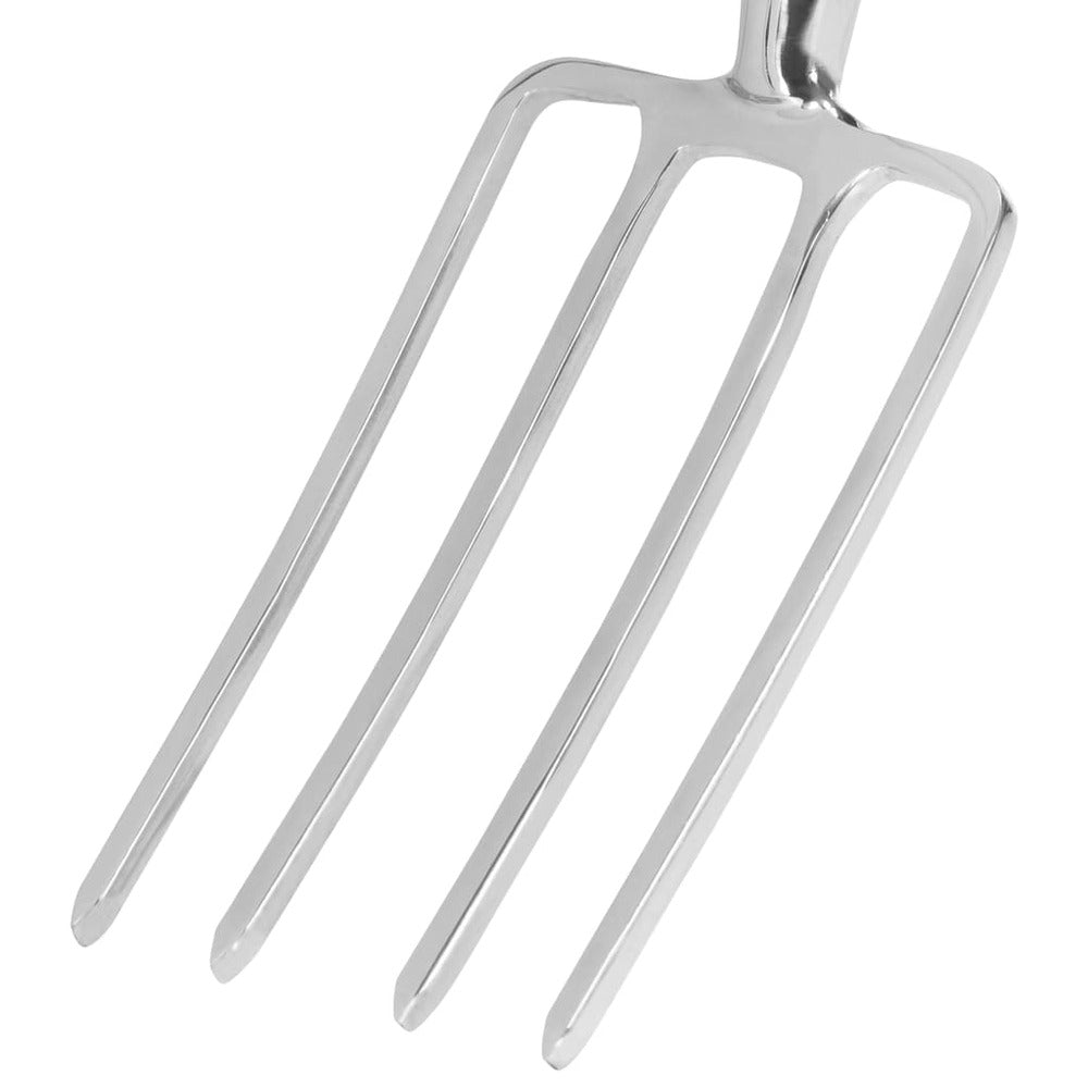 VIDAXL Fourche à Creuser De Jardin Poignée En T Inox Et Bois De Frêne