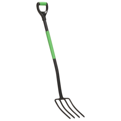 VIDAXL Fourche à Creuser De Jardin Avec Poignée En D Acier