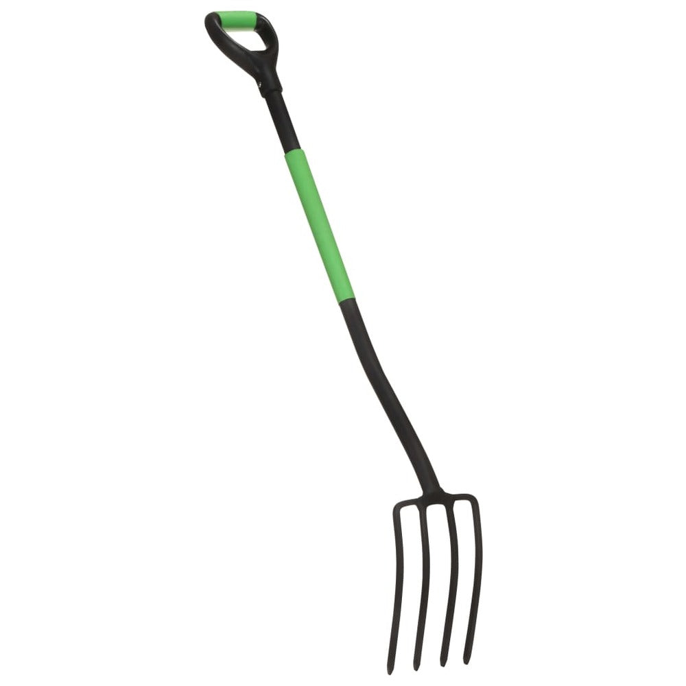 VIDAXL Fourche à Creuser De Jardin Avec Poignée En D Acier