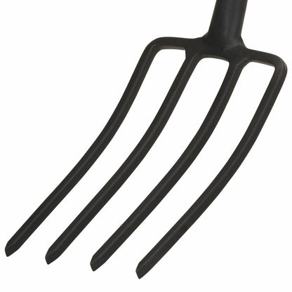VIDAXL Fourche à Creuser De Jardin Avec Poignée En D Acier Et Bois Dur