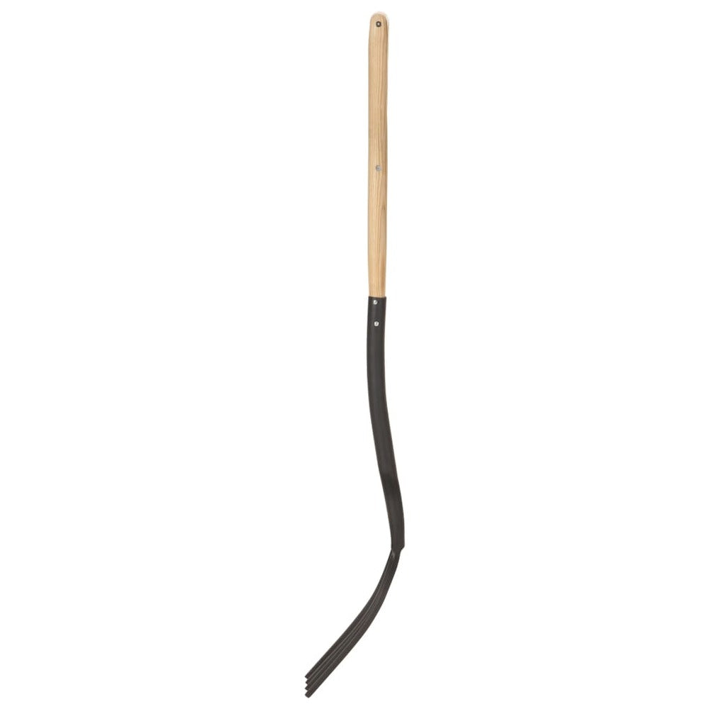 VIDAXL Fourche à Creuser De Jardin Poignée En Yd Acier / Bois De Frêne