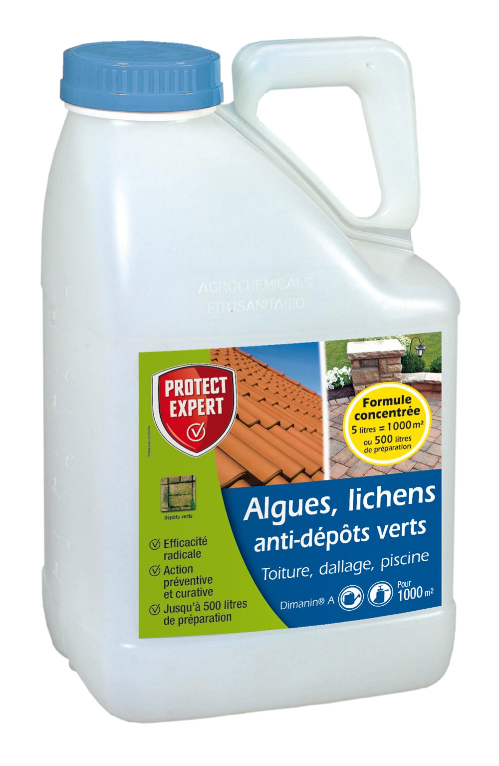  Dima5n | Algues & Lichens | Anti-dépôt Vert | Concentré 5l Pour 500l