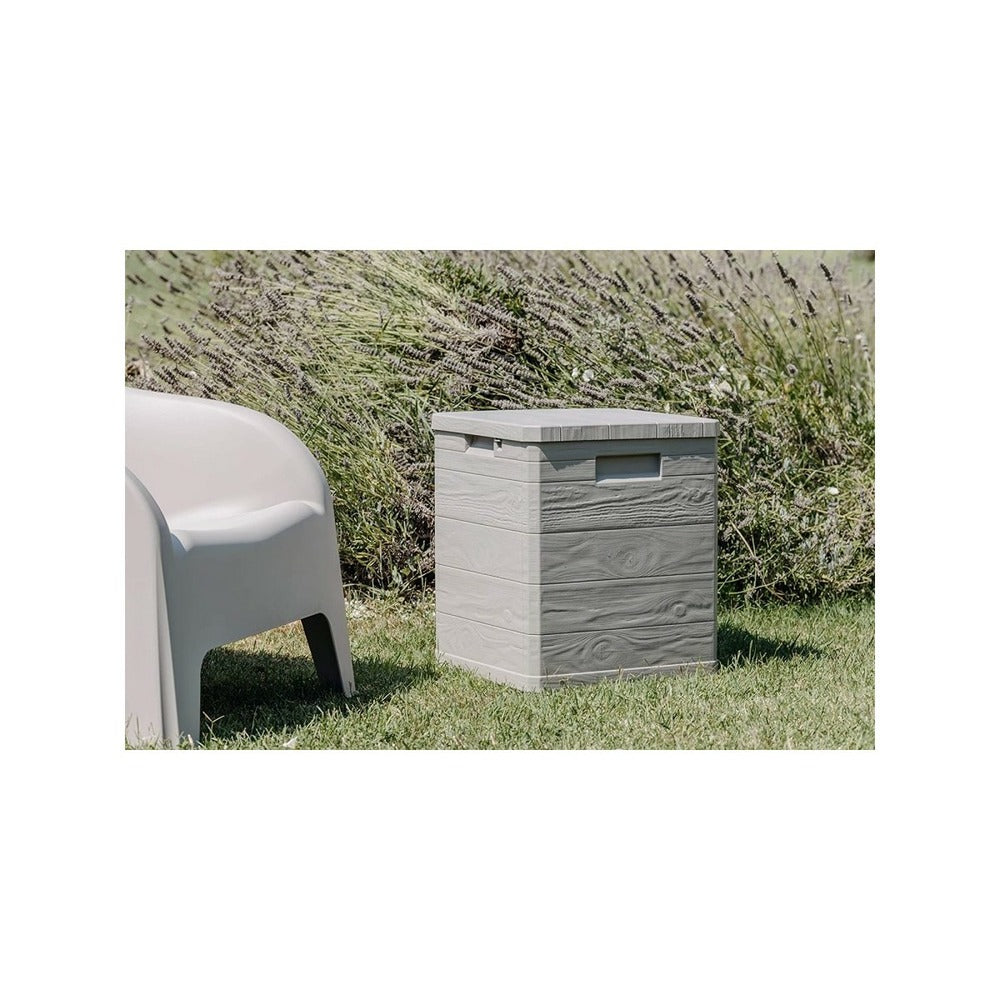  Coffre De Jardin 90l Woody's 42xp44xh50 Cm Résine