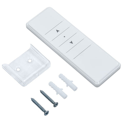 VIDAXL Auvent Automatique Capteur De Vent/led 500x300 Cm Bleu Et Blanc