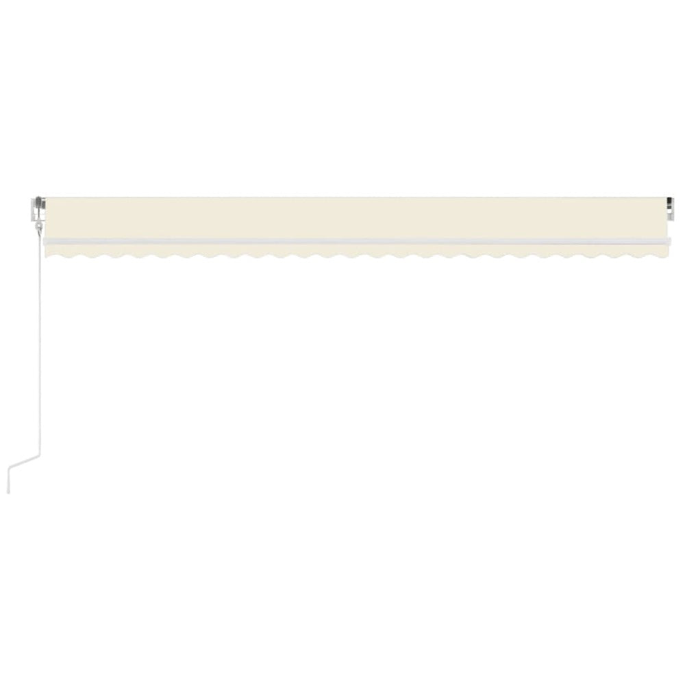 VIDAXL Auvent Rétractable Automatique 600x350 Cm Crème