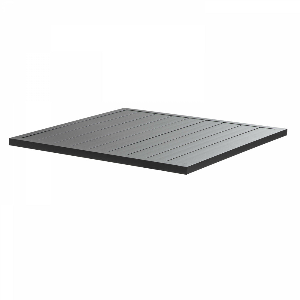  Plateau De Table En Aluminium Carrée Gris 70x70cm