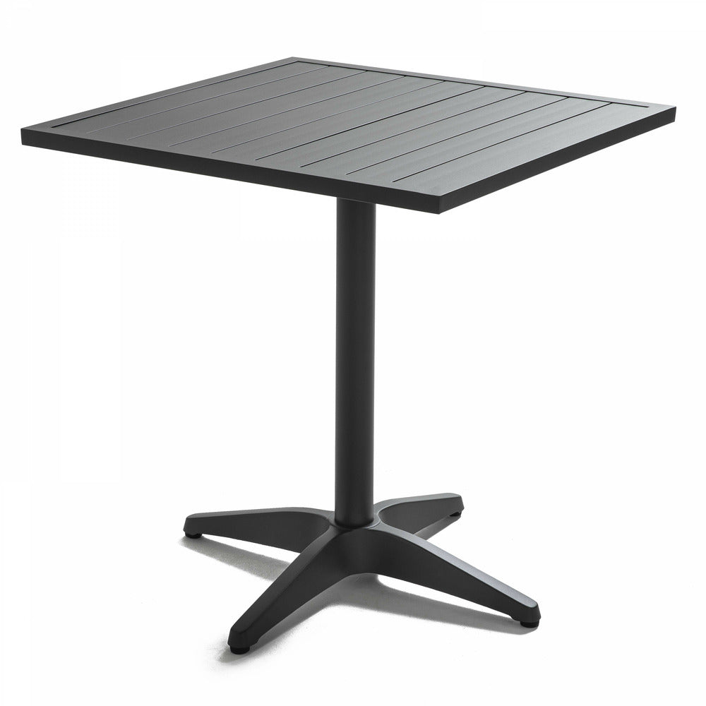  Plateau De Table En Aluminium Carrée Gris 70x70cm