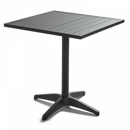  Plateau De Table En Aluminium Carrée Gris 70x70cm