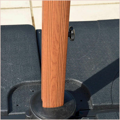  Parasol Déporté Ecru + Dalle Et Housse L400xh272xl300 - Gabin - Cezare