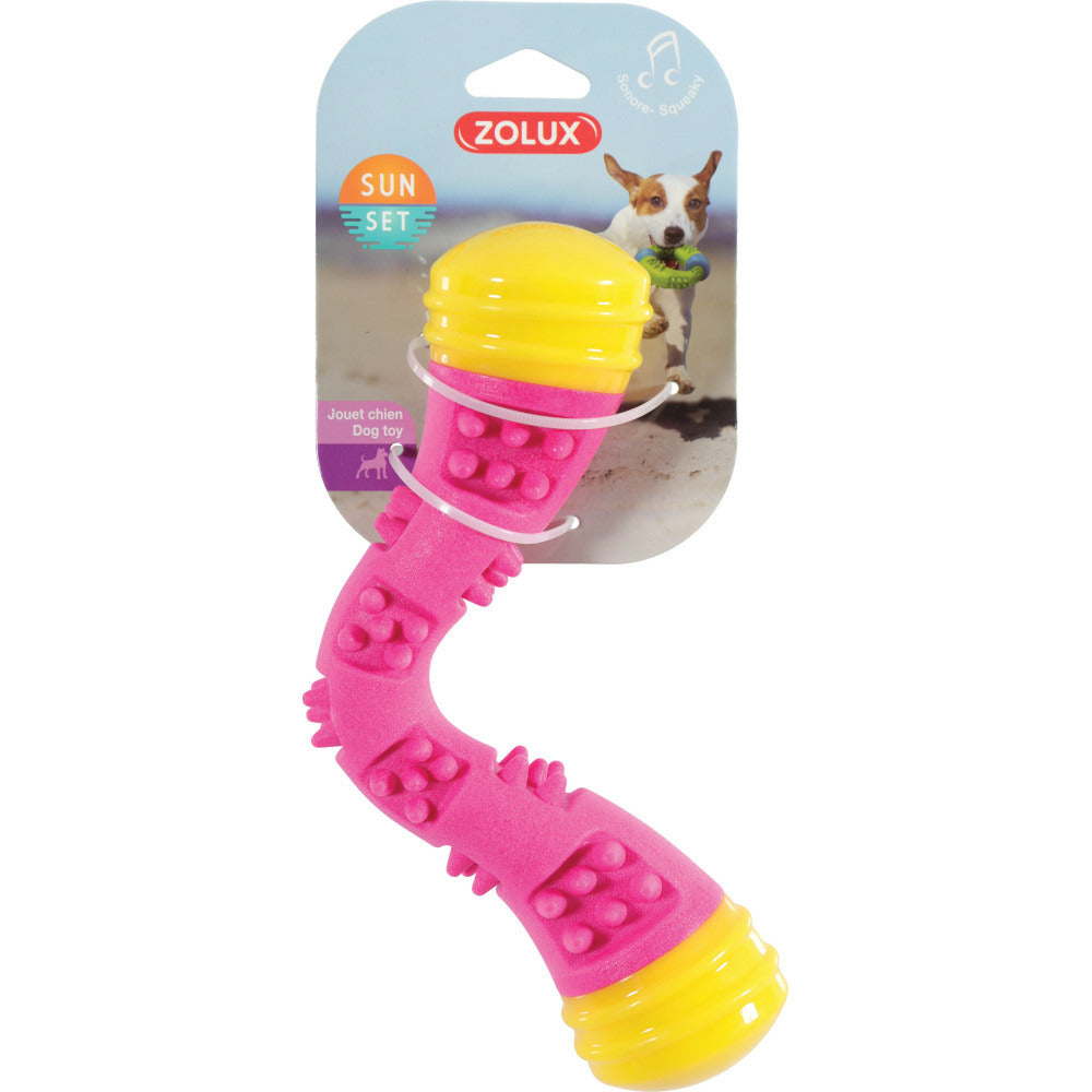 Zolux Jouet Boomerang Sunset 23 Cm Rose Pour Chien