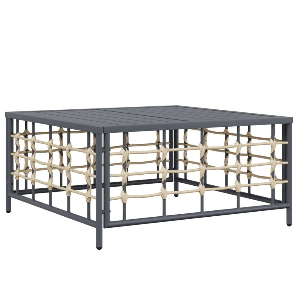 VIDAXL Salon De Jardin 6 Pcs Avec Coussins Anthracite Résine Tressée