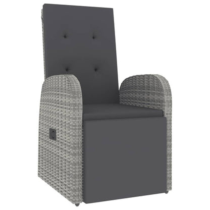 VIDAXL Ensemble De Salon De Jardin 2 Pcs Gris Poly Rotin Et Acacia