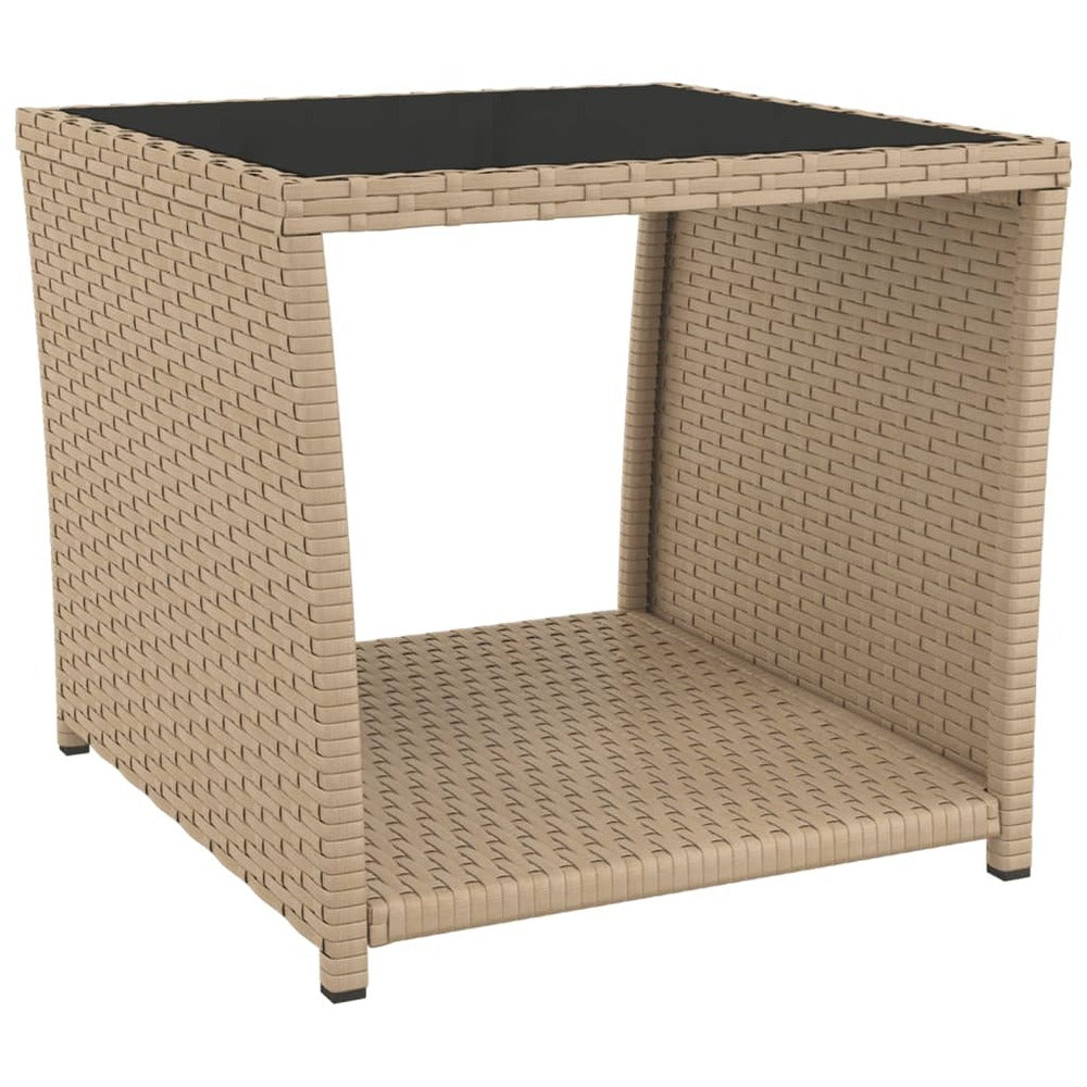 VIDAXL Ensemble De Salon De Jardin 3 Pcs Beige Poly Rotin Et Acier
