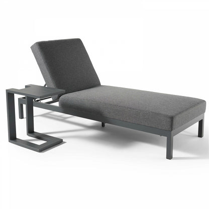  Tablette Pour Bain De Soleil En Aluminium Gris