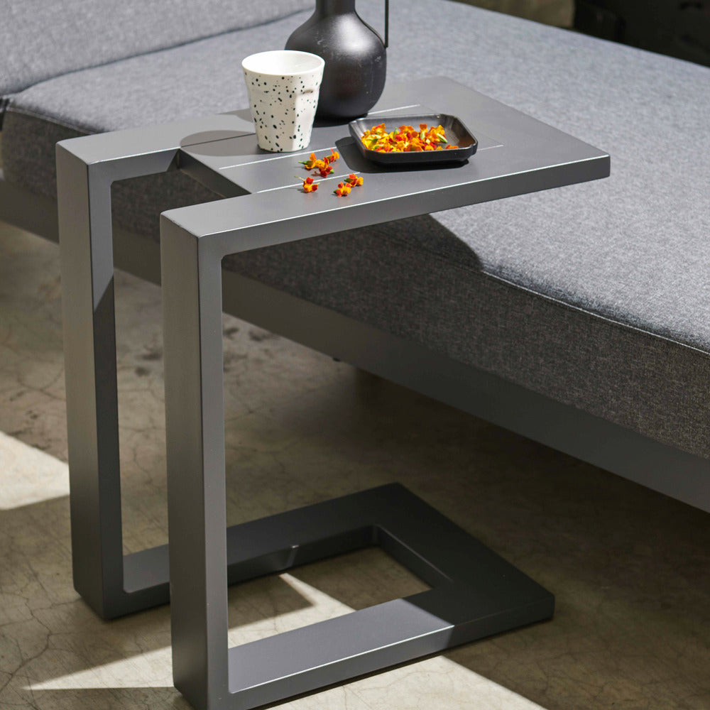 Tablette Pour Bain De Soleil En Aluminium Gris