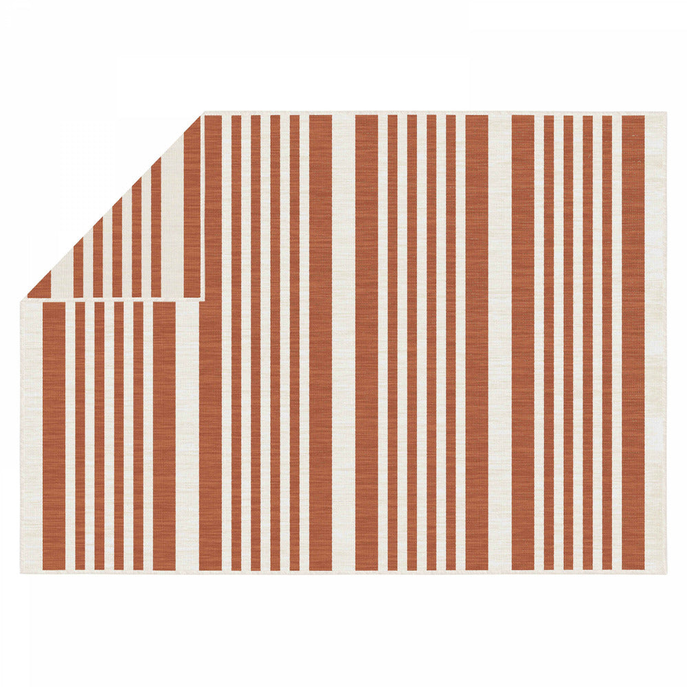  Tapis D'extérieur En Polypropylène 200 X 290 Cm Terracotta