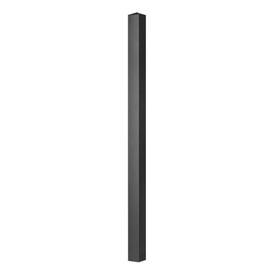  Poteau Aluminium à Sceller Universel Chapeau Inclus H2,36 M Noir