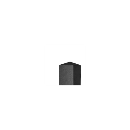  Poteau Aluminium à Sceller Universel Chapeau Inclus H2,36 M Noir