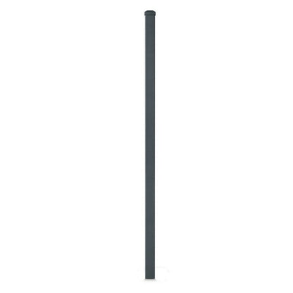  Poteau Aluminium à Sceller Avec Chapeau H 1,36 M Gris