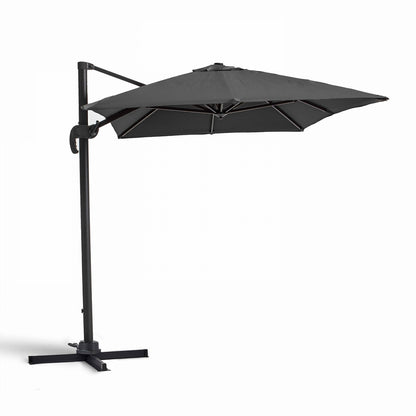  Parasol Déporté 2x3m En Aluminium Gris Anthracite