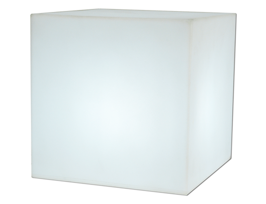  Cube Lumineux Cuby 32 Lumière Blanche Froide Par Câble 32x32x32cm