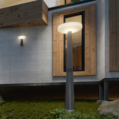  Lampadaire Solaire Paquita Lumière Blanche Froide 3 Modes Détecteur De Mouvement Et Crépusculaire ø59,2x214,5 Cm