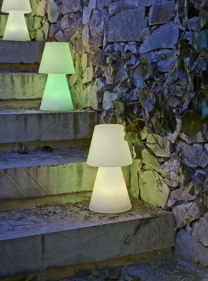  Lampe De Table Lola 30 Batterie Rechargeable Led Rgb Avec Télécommande Hauteur 30cm