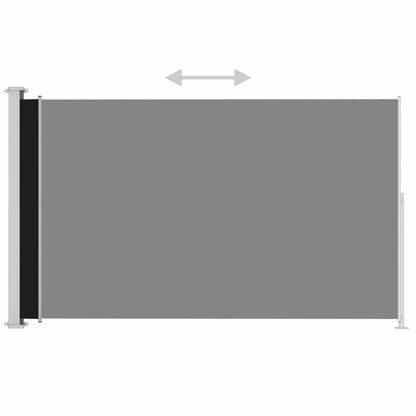 VIDAXL Auvent Latéral Rétractable De Patio 220x300 Cm Noir