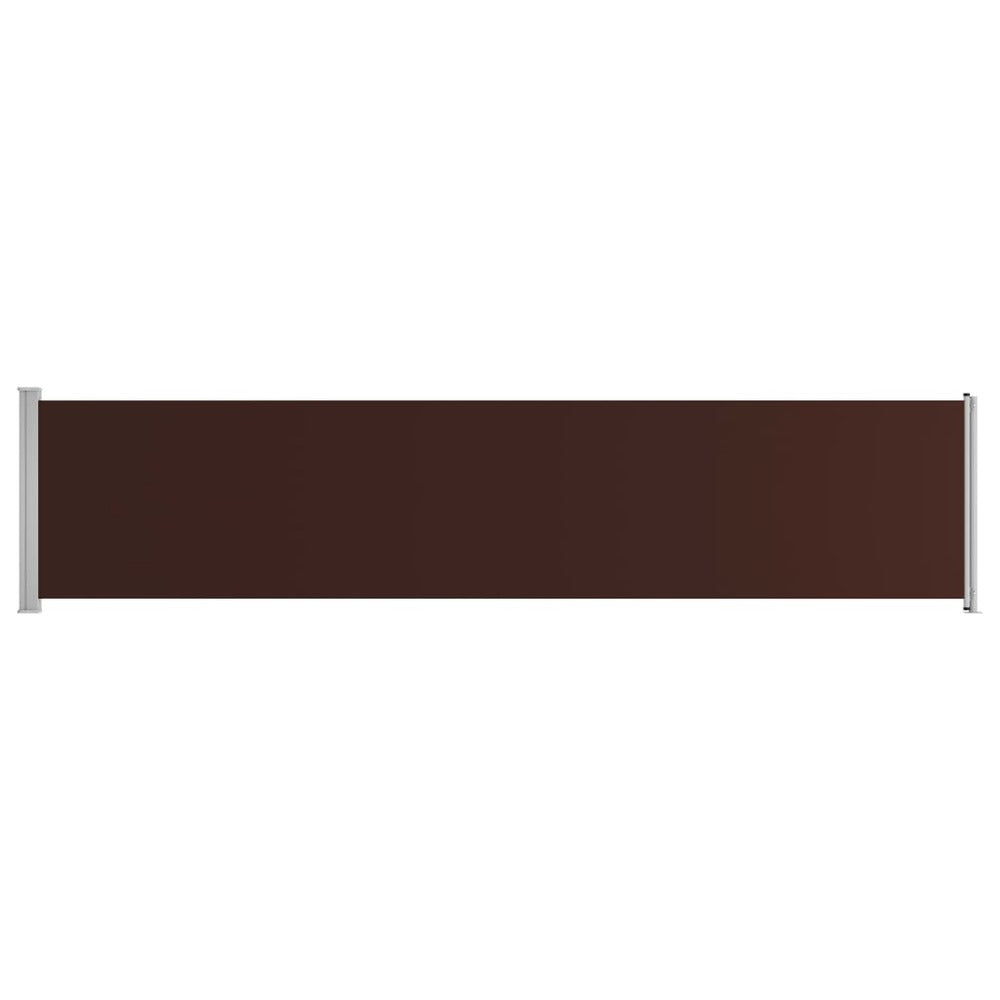 VIDAXL Auvent Latéral Rétractable De Patio 140x600 Cm Marron