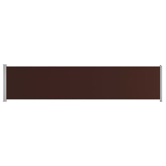 VIDAXL Auvent Latéral Rétractable De Patio 140x600 Cm Marron