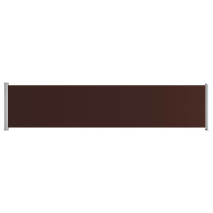 VIDAXL Auvent Latéral Rétractable De Patio 140x600 Cm Marron