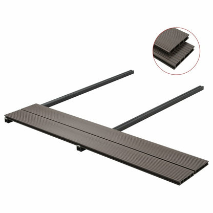 VIDAXL Panneaux De Terrasse Creux Wpc 35 M² 4 M Marron Foncé