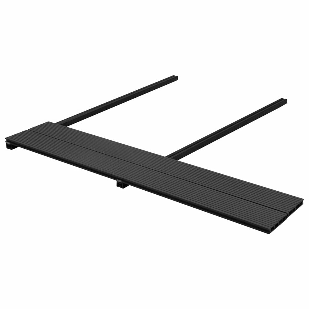 VIDAXL Panneaux De Terrasse Wpc Avec Accessoires 15 M² 4 M Anthracite