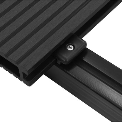 VIDAXL Panneaux De Terrasse Wpc Avec Accessoires 30m² 2,2m Anthracite