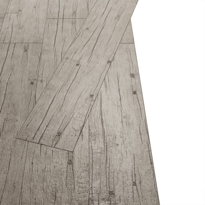 VIDAXL Planches De Plancher Pvc Non Auto-adhésif 4,46m² 3mm Gris Clair