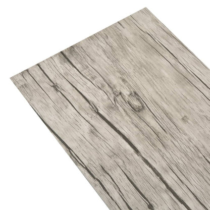 VIDAXL Planches De Plancher Pvc Non Auto-adhésif 4,46m² 3mm Gris Clair