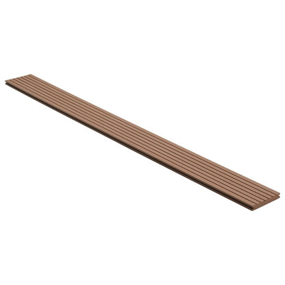 VIDAXL Panneaux De Terrasse Wpc Et Accessoires 10 M² 4 M Marron Clair